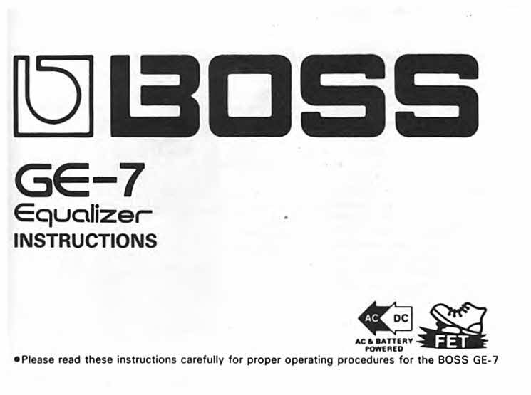 boss ge7 1